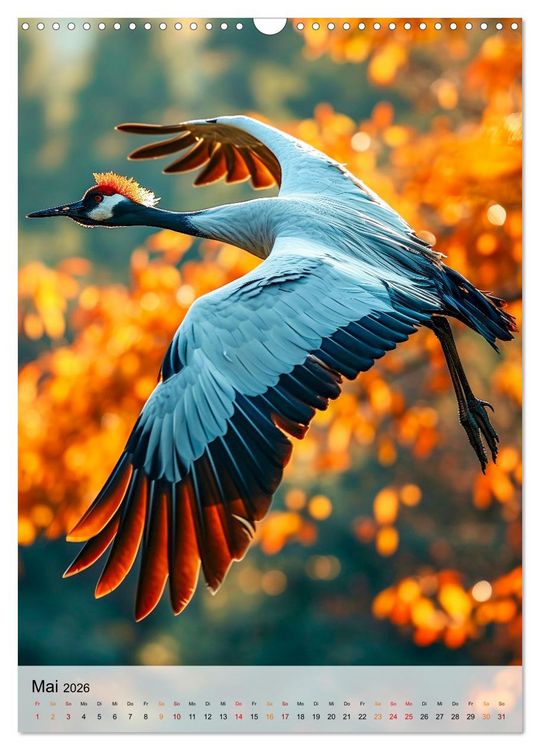 Produktbild: V&ouml;gel - K&uuml;nstler im Flug (Wandkalender 2026 DIN A3 hoch), CALVENDO Monatskalender