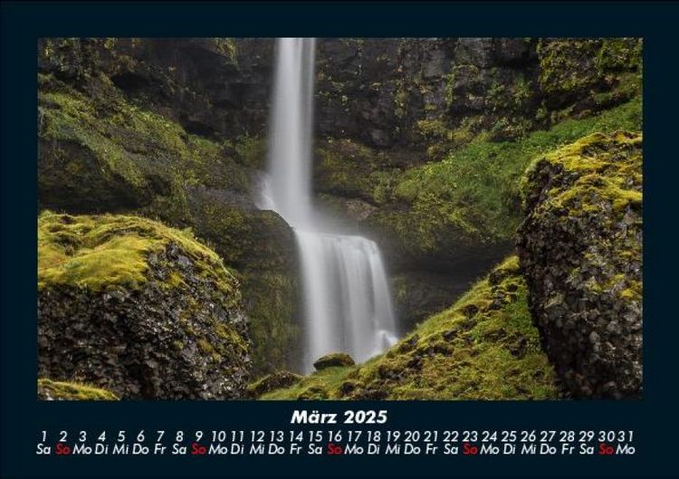 Produktbild: Wasserf&auml;lle 2025 Fotokalender DIN A5