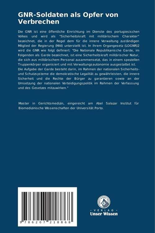 Produktbild: GNR-Soldaten als Opfer von Verbrechen