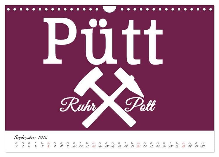 Produktbild: Ruhrpott Vokabeln (Wandkalender 2026 DIN A4 quer), CALVENDO Monatskalender