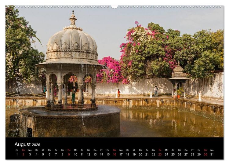 Produktbild: Indien, vom Taj Mahal zur W&uuml;ste Thar (Wandkalender 2026 DIN A2 quer), CALVENDO Monatskalender