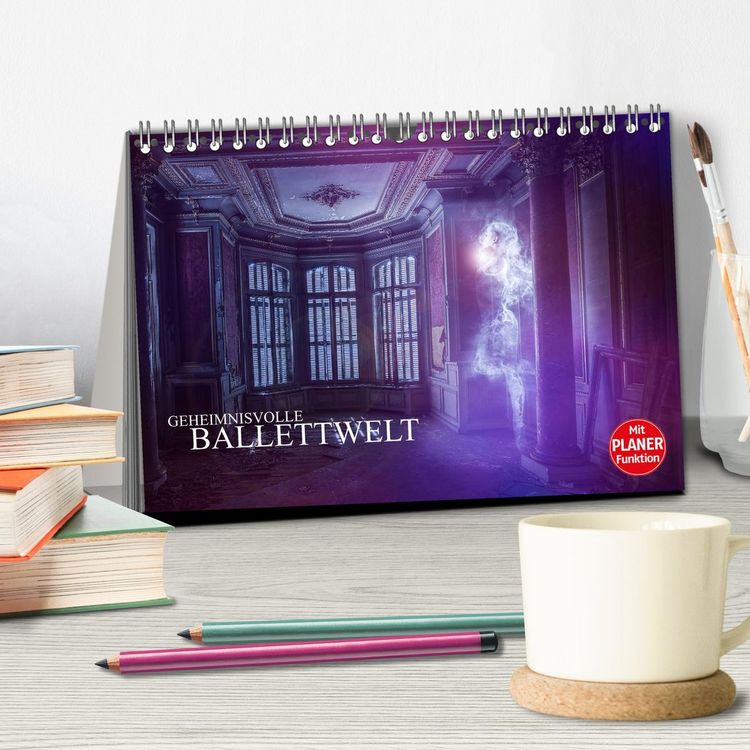 Produktbild: Geheimnisvolle Ballettwelt (Tischkalender 2026 DIN A5 quer), CALVENDO Monatskalender