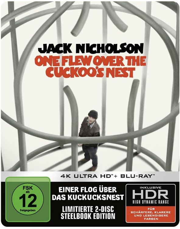 Produktbild: Einer flog &uuml;ber das Kuckucksnest (Limitiertes Steelbook, 4K-UHD+Blu-ray)