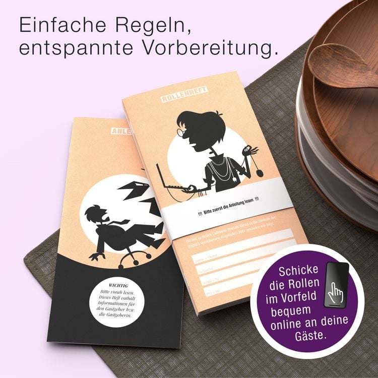 Produktbild: Culinario Mortale - F&ouml;rdern, feiern, feuern - Krimidinner f&uuml;r Zuhause f&uuml;r 6-8 Pe