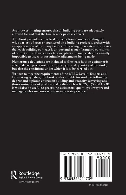 Produktbild: Estimating and Tendering for Building Work