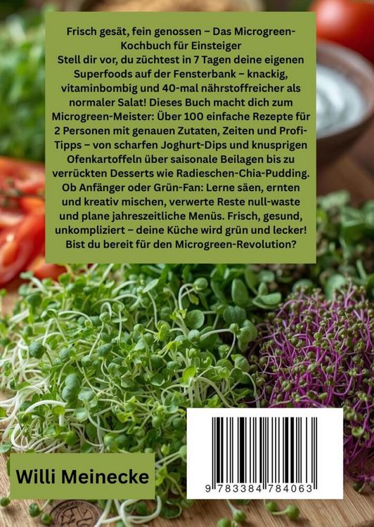 Produktbild: Das Microgreen-Kochbuch f&uuml;r Einsteiger