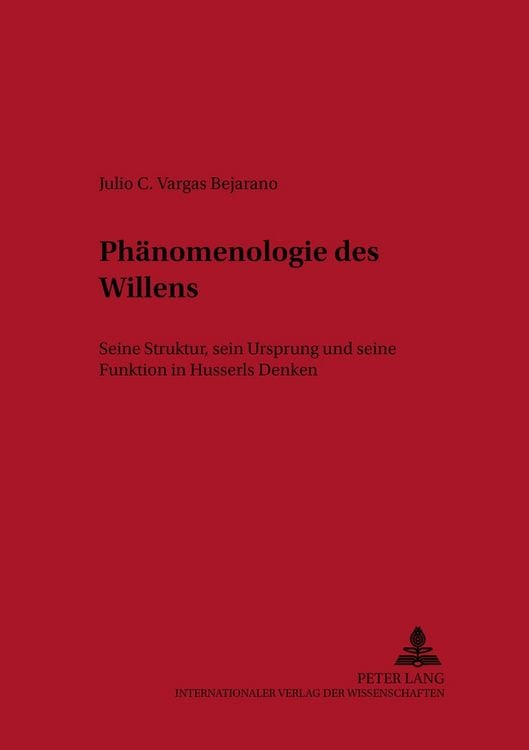 Produktbild: Ph&auml;nomenologie des Willens