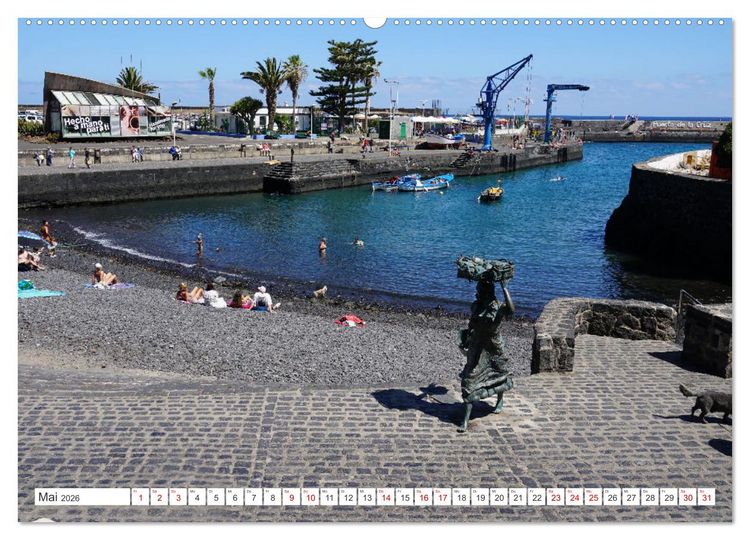 Produktbild: Puerto de la Cruz. Teneriffa Urlaub. (Wandkalender 2026 DIN A2 quer), CALVENDO Monatskalender