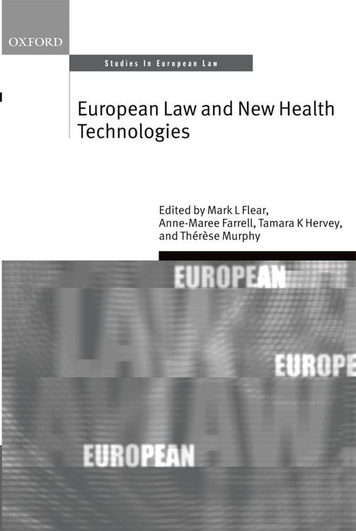 Produktbild: European Law and New Health Technologies