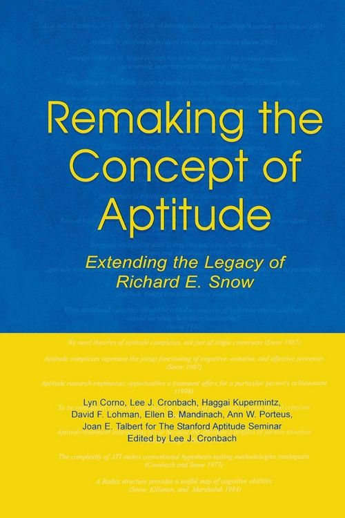 Produktbild: Remaking the Concept of Aptitude