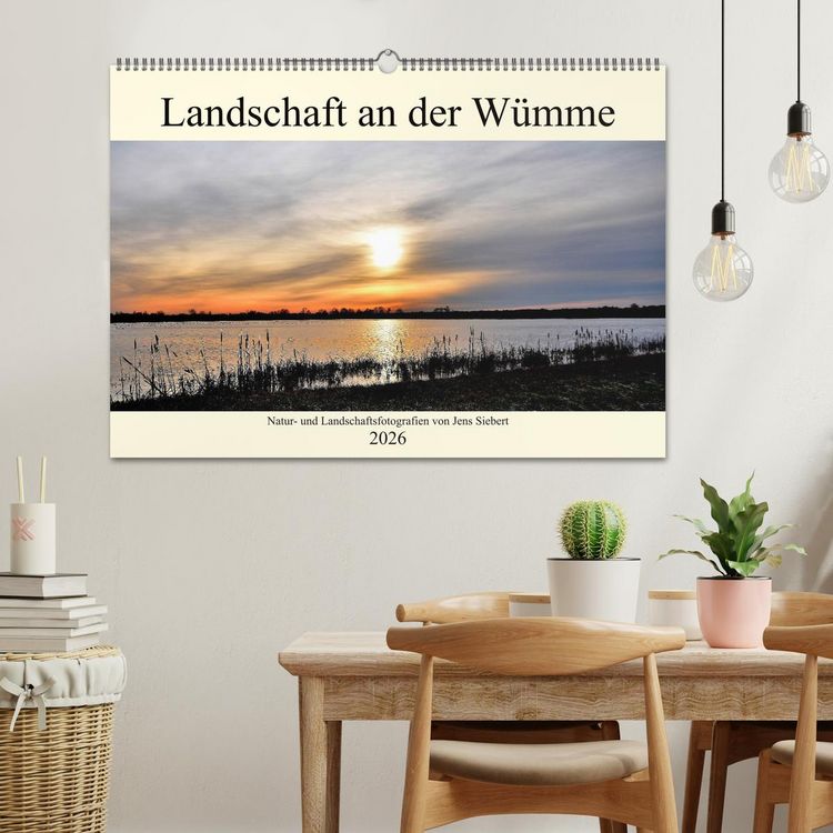 Produktbild: Landschaft an der W&uuml;mme (Wandkalender 2026 DIN A2 quer), CALVENDO Monatskalender