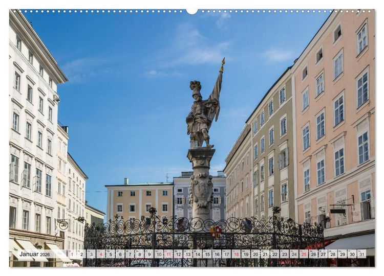 Produktbild: Charmantes Stadtherz SALZBURG (hochwertiger Premium Wandkalender 2026 DIN A2 quer), Kunstdruck in Hochglanz