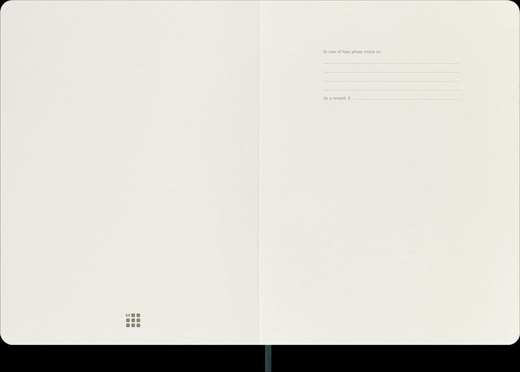 Produktbild: Moleskine Vegea Boa Notizbuch, XL, liniert, weicher Einband, gr&uuml;n, in Box