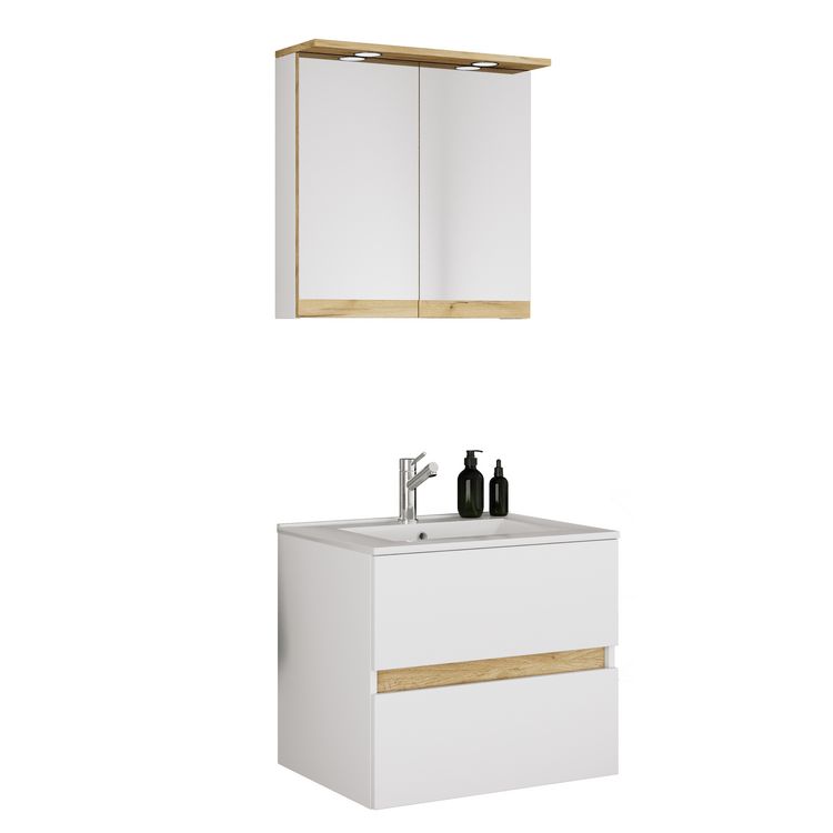 Produktbild: 3 tlg. Badm&ouml;bel-Set mit Waschbecken Cosila-I 61 cm