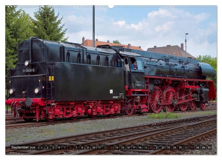 Produktbild: Unter Dampf - Eisenbahnromantik aus vergangener Zeit (hochwertiger Premium Wandkalender 2026 DIN A2 quer), Kunstdruck in Hochglanz