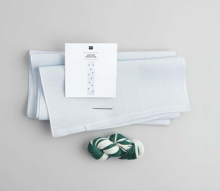 Produktbild: Stickpackung Vorgezeichnet, Tischband Maigl&ouml;ckchen 30x140cm
