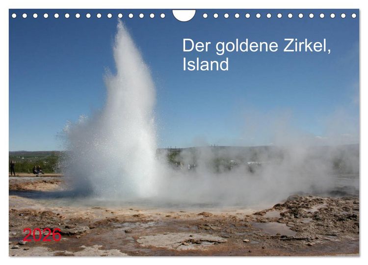 Produktbild: Der goldene Zirkel, Island (Wandkalender 2026 DIN A4 quer), CALVENDO Monatskalender