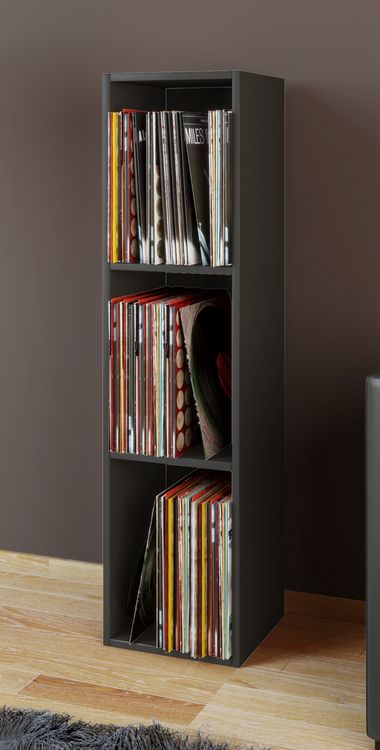 Produktbild: Holz Schallplatten LP Stand Regal Platto 3fach