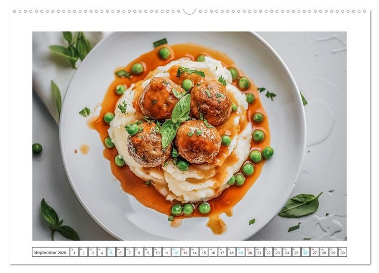 Produktbild: Hackfleisch-K&uuml;che (hochwertiger Premium Wandkalender 2026 DIN A2 quer), Kunstdruck in Hochglanz