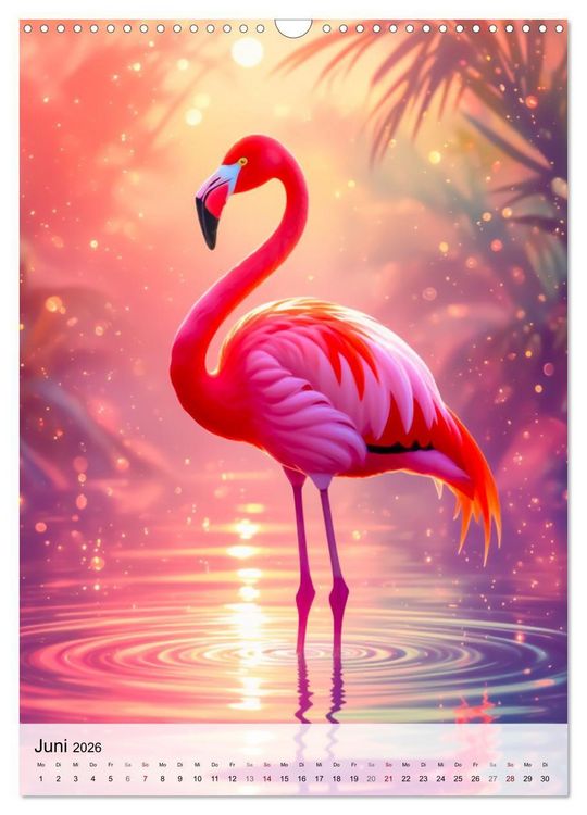 Produktbild: Neon Wildlife (Wandkalender 2026 DIN A3 hoch), CALVENDO Monatskalender