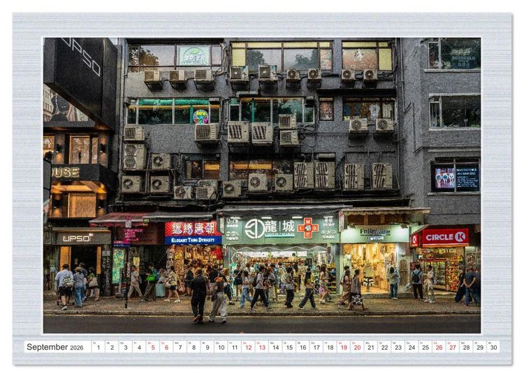 Produktbild: Urbaner Zauber: Das Zentrum Hongkongs (Tischkalender 2026 DIN A5 quer), CALVENDO Monatskalender