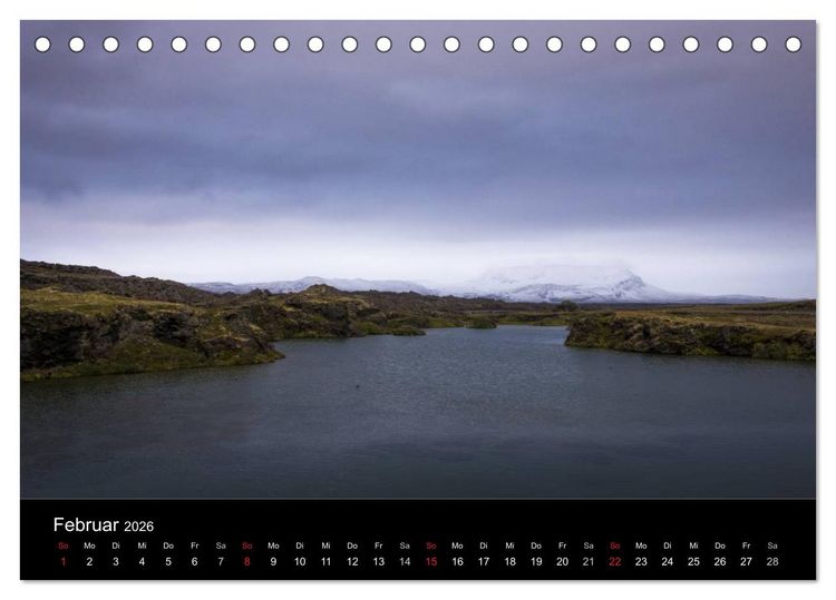 Produktbild: Island (Tischkalender 2026 DIN A5 quer), CALVENDO Monatskalender