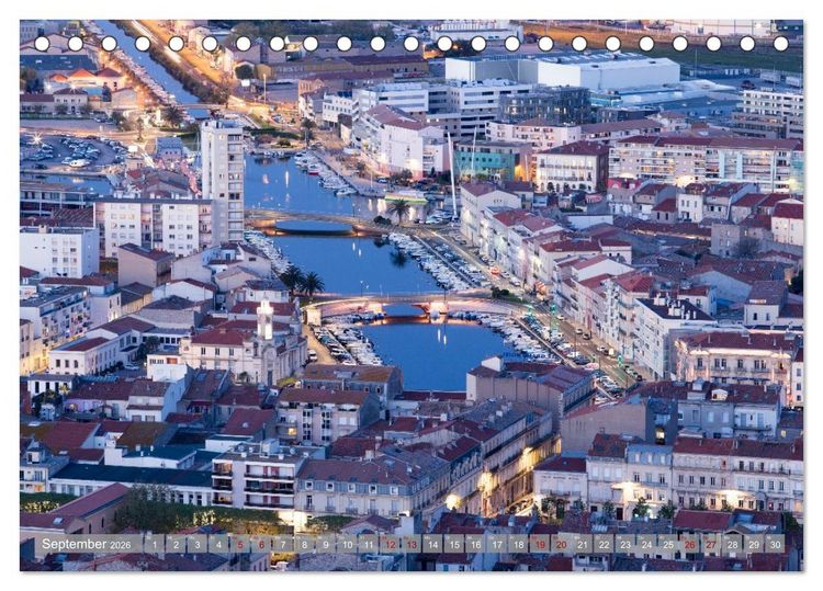 Produktbild: Hausbooturlaub Frankreich - Canal du Midi (Tischkalender 2026 DIN A5 quer), CALVENDO Monatskalender