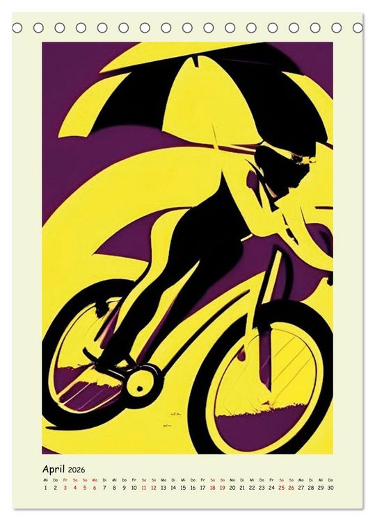 Produktbild: Geliebter Radsport (Tischkalender 2026 DIN A5 hoch), CALVENDO Monatskalender