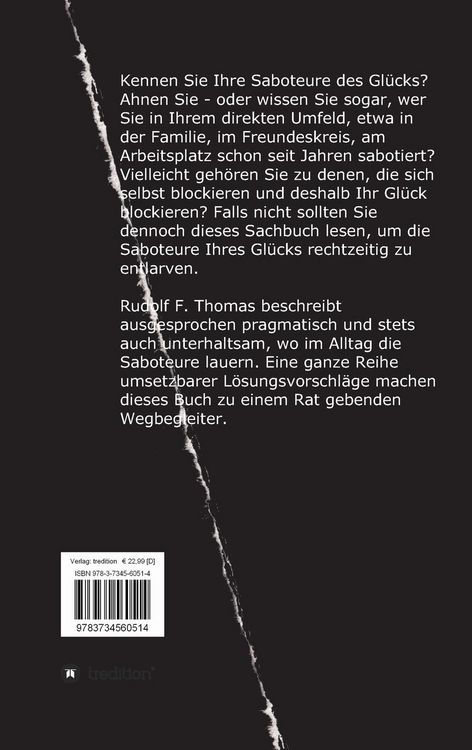 Produktbild: Saboteure des Gl&uuml;cks