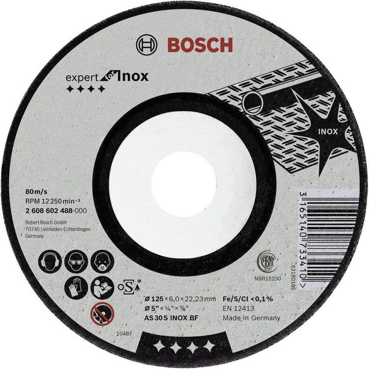 Produktbild: Bosch Accessories 2608600541 Schruppscheibe gekr&ouml;pft 230mm 1 St. Stahl
