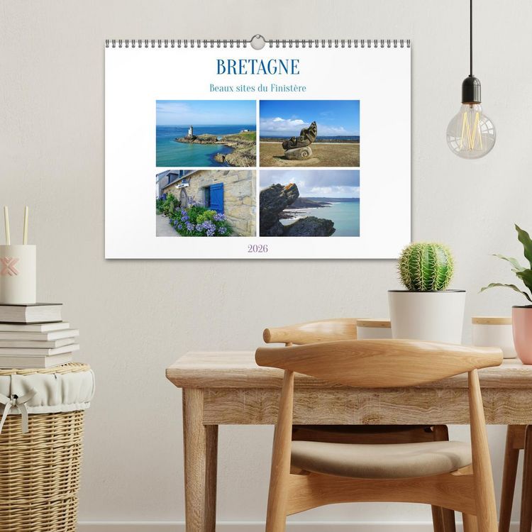Produktbild: Bretagne Beaux sites du Finist&egrave;re (Calendrier mural 2026 DIN A3 vertical), CALVENDO calendrier mensuel