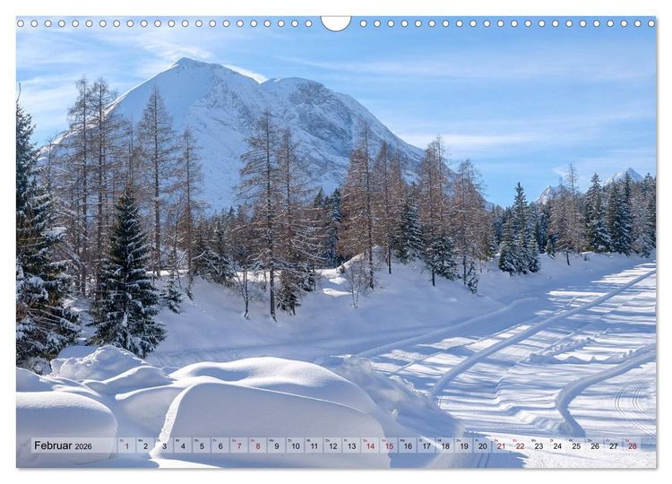 Produktbild: Schneeliebe (Wandkalender 2026 DIN A3 quer), CALVENDO Monatskalender