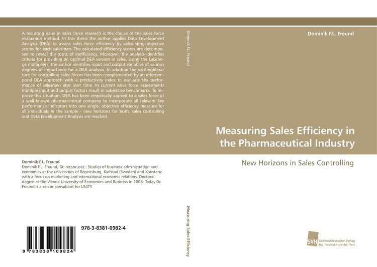 Produktbild: Measuring Sales Efficiency in the Pharmaceutical Industry