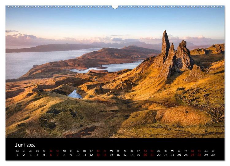 Produktbild: Schottland zum Verlieben (hochwertiger Premium Wandkalender 2026 DIN A2 quer), Kunstdruck in Hochglanz