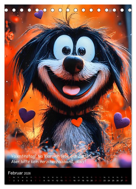 Produktbild: Good morning dog (Tischkalender 2026 DIN A5 hoch), CALVENDO Monatskalender
