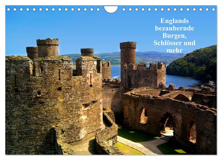 Produktbild: Englands bezaubernde Burgen, Schl&ouml;sser und mehr (Wandkalender 2026 DIN A4 quer), CALVENDO Monatskalender