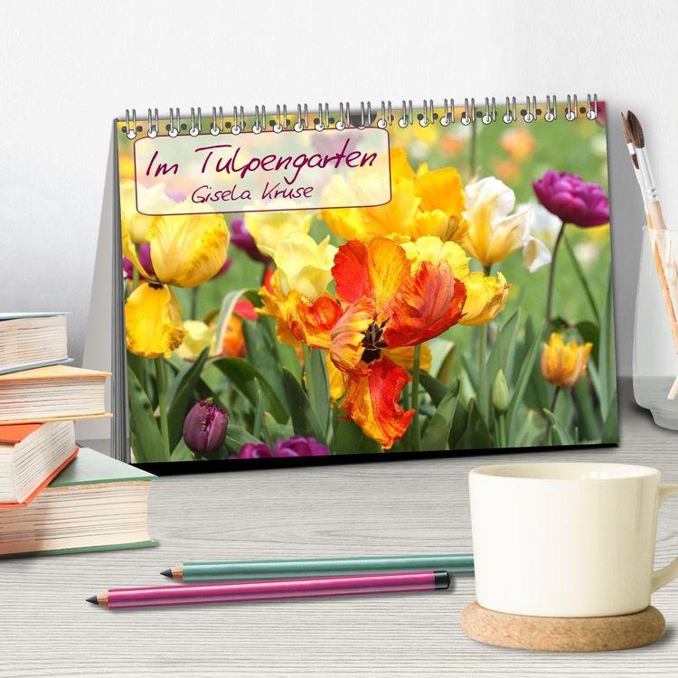 Produktbild: Im Tulpengarten (Tischkalender 2026 DIN A5 quer), CALVENDO Monatskalender