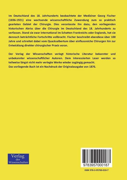 Produktbild: Chirurgie vor 100 Jahren