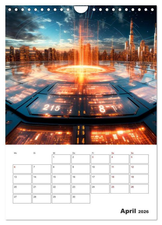 Produktbild: METAVERSE Cooler Terminplaner (Wandkalender 2026 DIN A4 hoch), CALVENDO Monatskalender