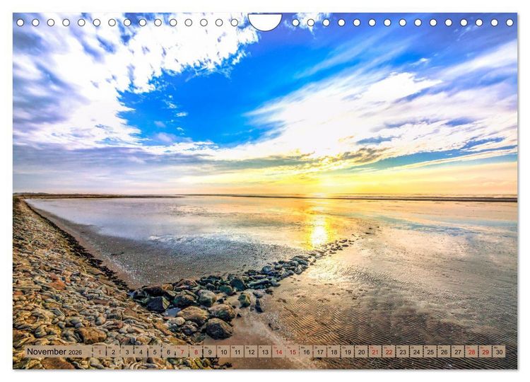 Produktbild: Naturlandschaft WATTENMEER (Wandkalender 2026 DIN A4 quer), CALVENDO Monatskalender