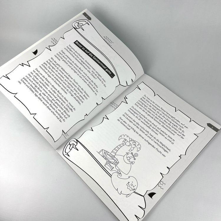 Produktbild: Dein Escape-Room-Malbuch &ndash; Flucht von der Geisterinsel
