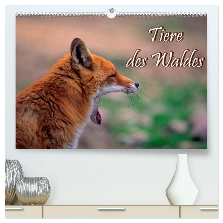 Produktbild: Tiere des Waldes (hochwertiger Premium Wandkalender 2026 DIN A2 quer), Kunstdruck in Hochglanz