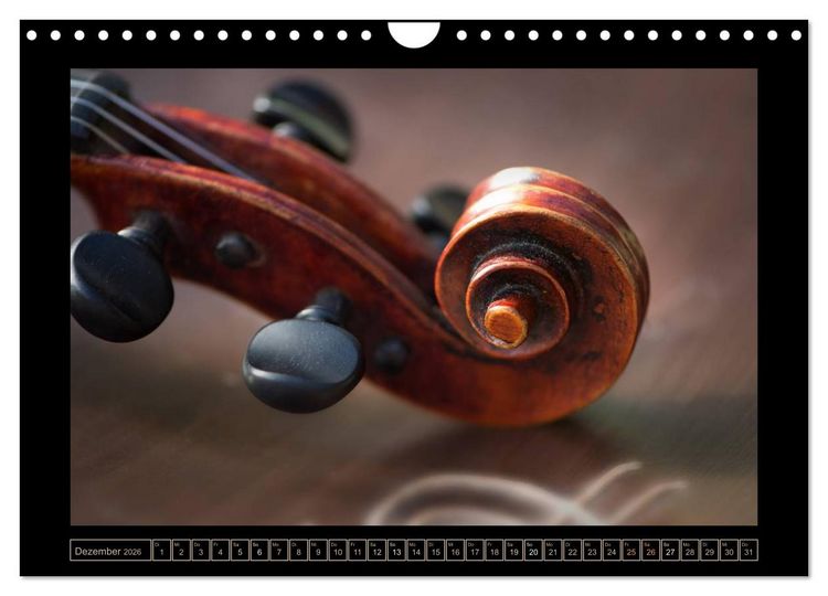 Produktbild: eine Violine (Wandkalender 2026 DIN A4 quer), CALVENDO Monatskalender