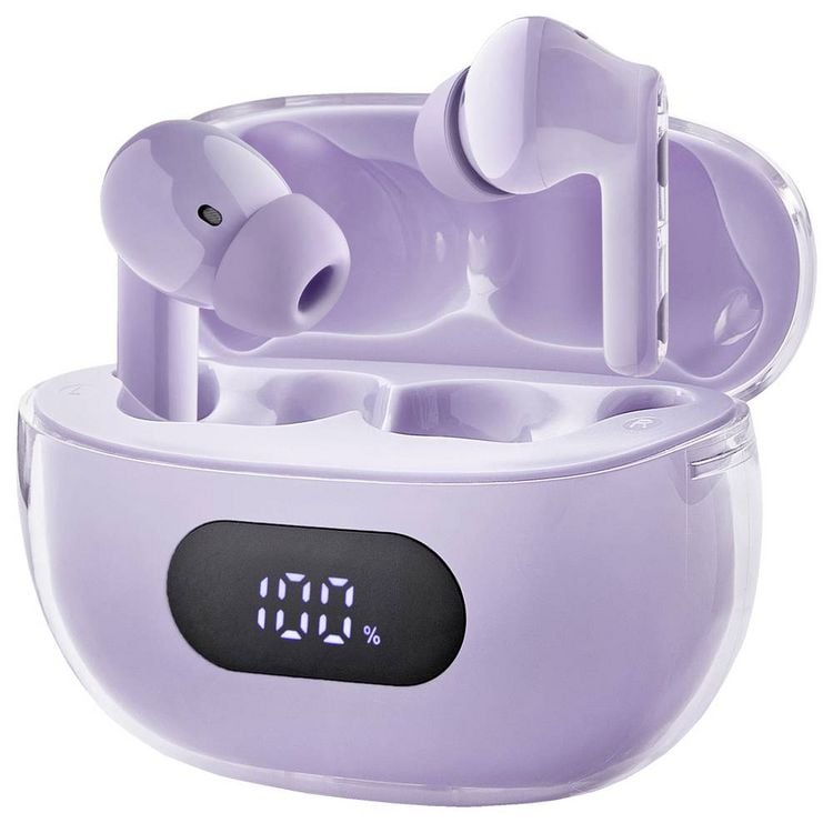 Produktbild: Intenso Buds Plus T313AE lila In Ear Headset Bluetooth&reg; Stereo Lila Noise Cancelling Handy