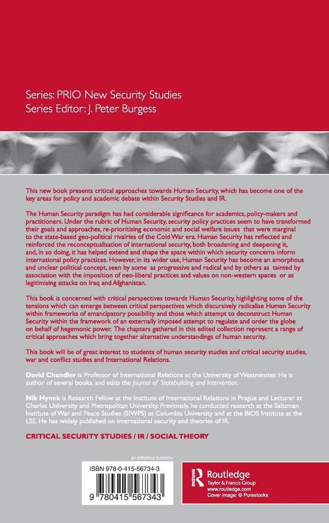 Produktbild: Critical Perspectives on Human Security