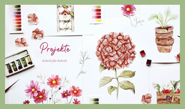 Produktbild: Boho Watercolor &ndash; Flowers & Garden