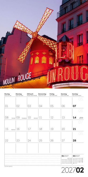 Produktbild: Die Farbe Rot Kalender 2027 - 30x30 - Art12