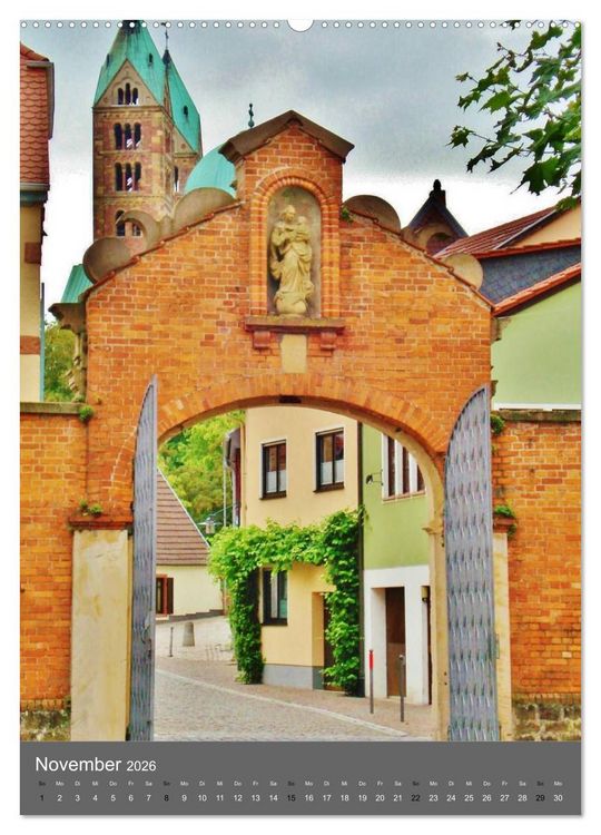 Produktbild: Kirchen und Kl&ouml;ster deutsche Kleinode (Wandkalender 2026 DIN A2 hoch), CALVENDO Monatskalender