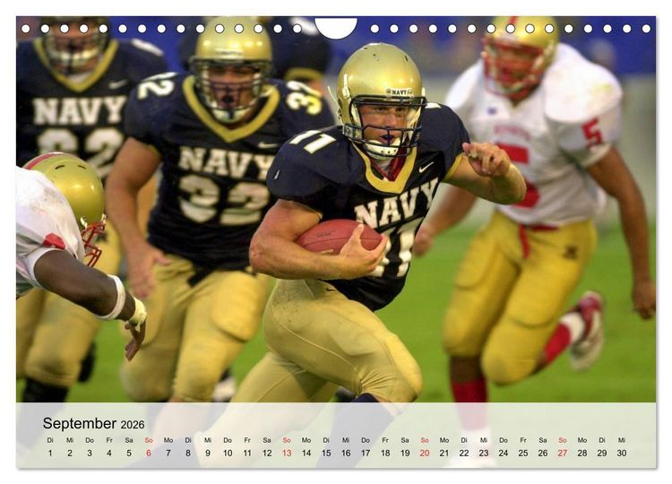 Produktbild: American Football. Nichts f&uuml;r Feiglinge! (Wandkalender 2026 DIN A4 quer), CALVENDO Monatskalender