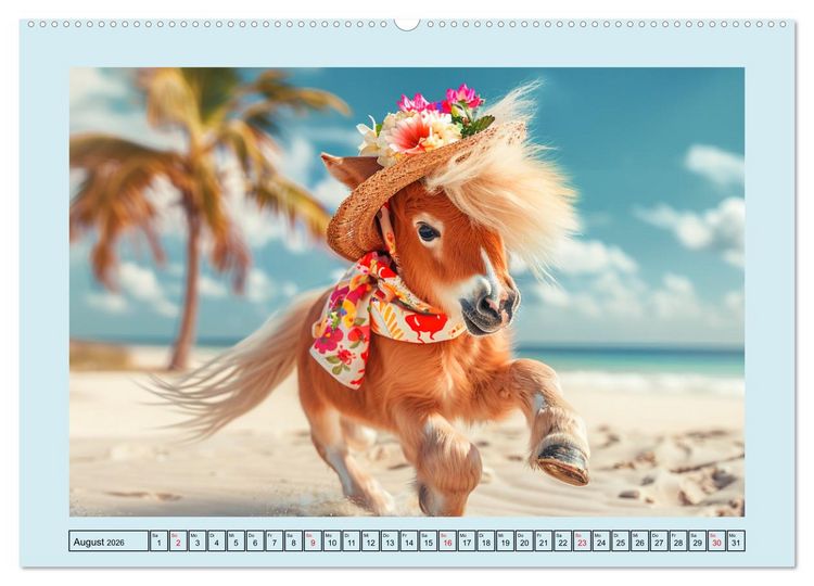 Produktbild: Pony-Parade. Stylisches Abenteuer auf kleinen Hufen (hochwertiger Premium Wandkalender 2026 DIN A2 quer), Kunstdruck in Hochglanz